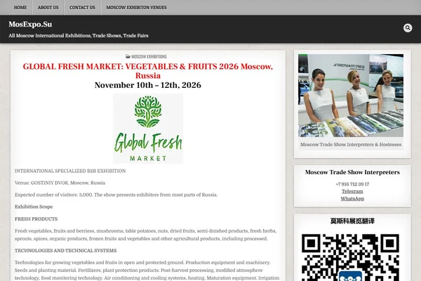 Global Fresh Market: Vegetables&Fruits 2026